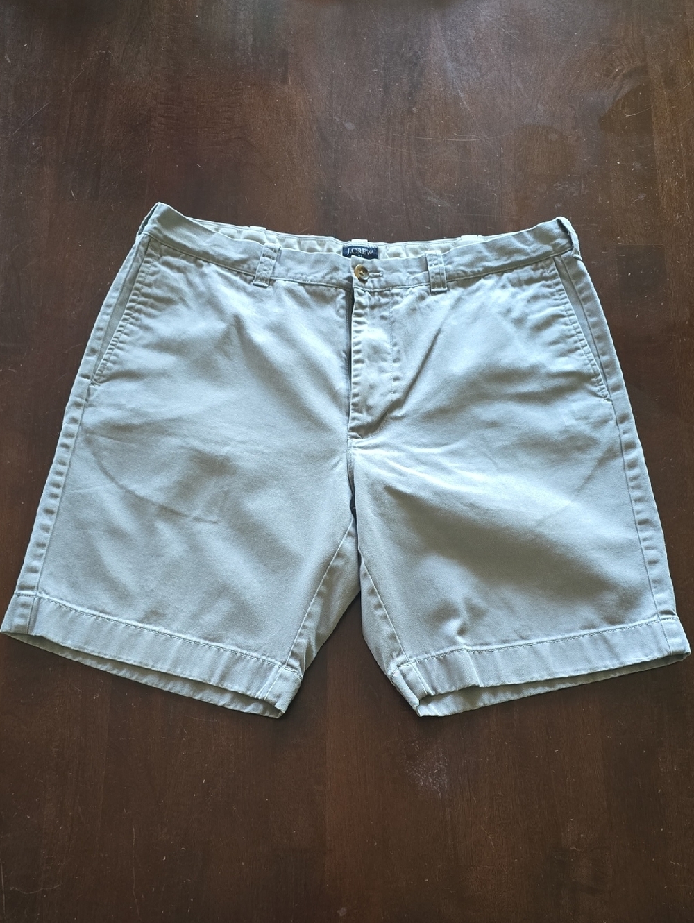 J. Crew Men’s Gramercy Flat-Front Khaki Shorts - Light Beige